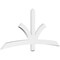 Ekena Millwork Davenport Architectural Grade PVC Gable Bracket, 72"W x 33"H x 2"D x 4"F, 11/12 Pitch GBP072X33X0204DAV00 - alternate 1